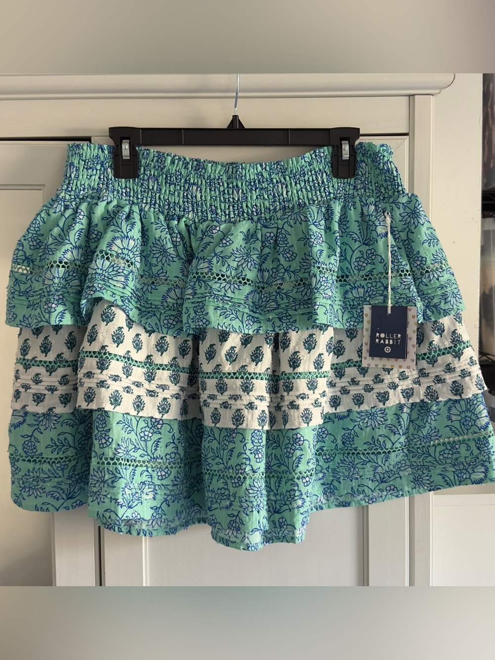 Roller Rabbit × Target Garden Floral Tiered Mini Skirt Size Large